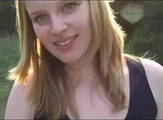 Sweet chubby amateur outdoor in pussy and ass