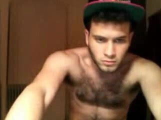 Straight guys feet on webcam #113