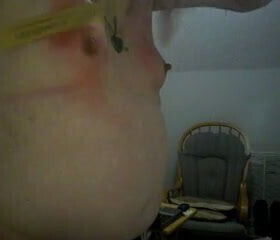 right tit beating for Master BigPopa