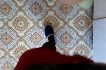 Playing with myself in black stockings