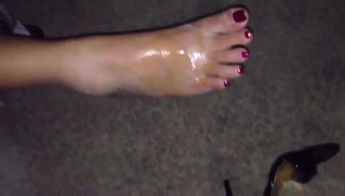 friend teasing shaved legs beautiful feet