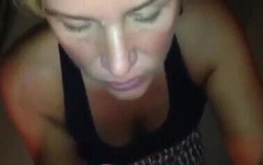 Fluffing my dick for the money shot