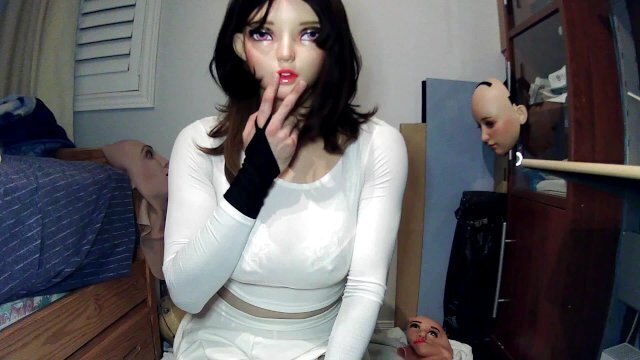 Anime Girl Happi Jill Happi unmasks from kigurumi mask masks doll mask Jill!