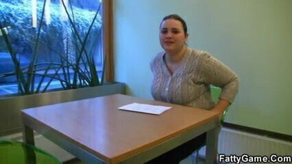 Plump chick rides after massage