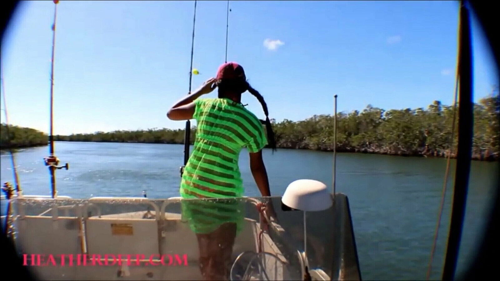 Tiny Asian Thai Heather Deep goes fishing plays hide