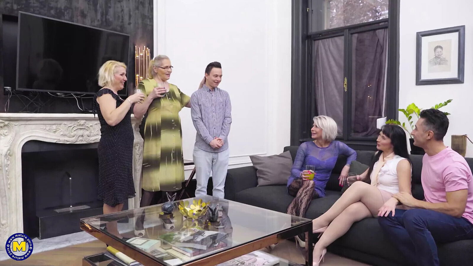 group with matures boys