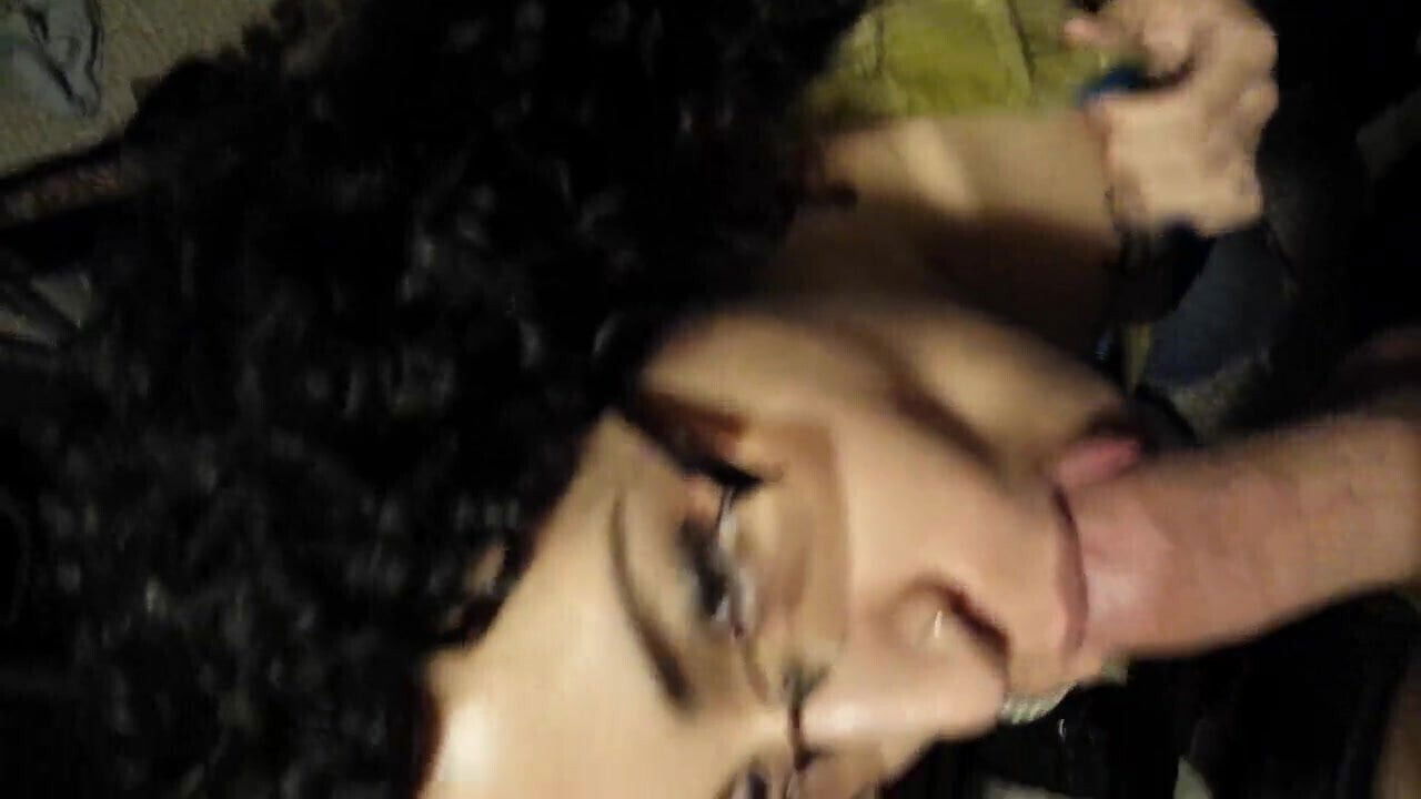 vigorously sucking my cock