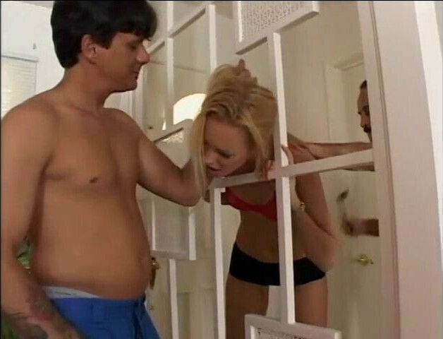 Starved blonde gives head then gets pussy fucked