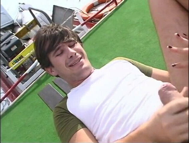 Outdoor fuck this little bitch with guy's dick