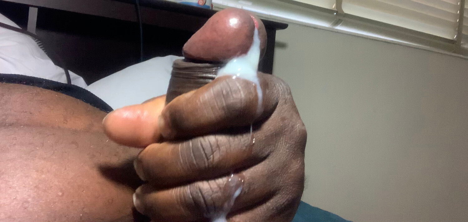 Jerking Black Load (Cumshot)