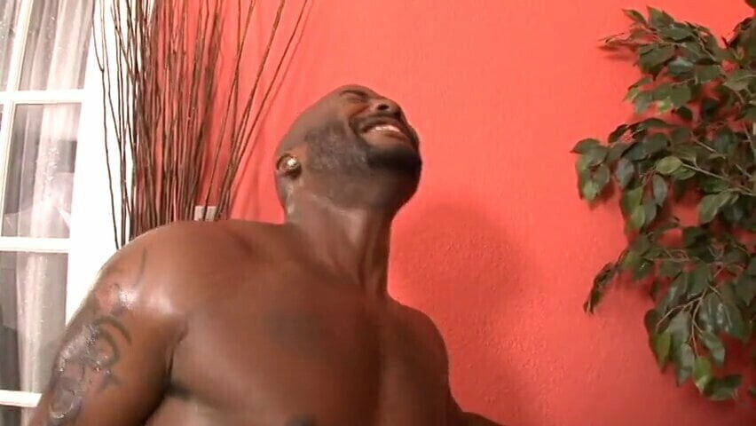 booty ebony moans while gets banged black stud