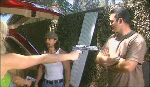 plows sexy blonde broad against tree