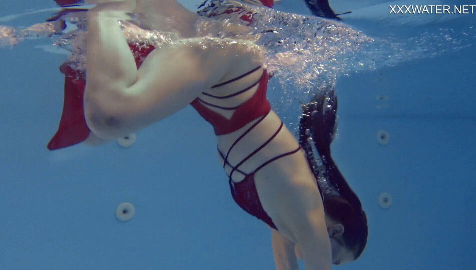 Marfa cute Russian pornstar gets naked pool