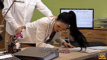 LOAN4K. Rock star hooks with bank worker loan from