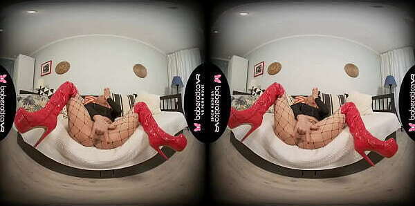 Solo blonde, Cherry Aleksa masturbating again,