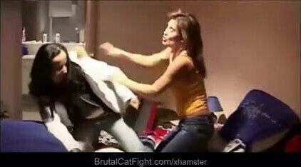 Slutty roommate girls catfight for a ring