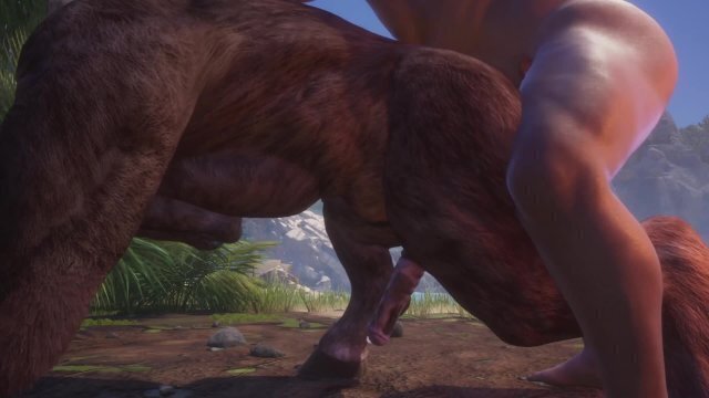 Muscle Fucks Grok Hard! Minotaur Cums Bucket Full (Gay Furry) Wild Life Furries