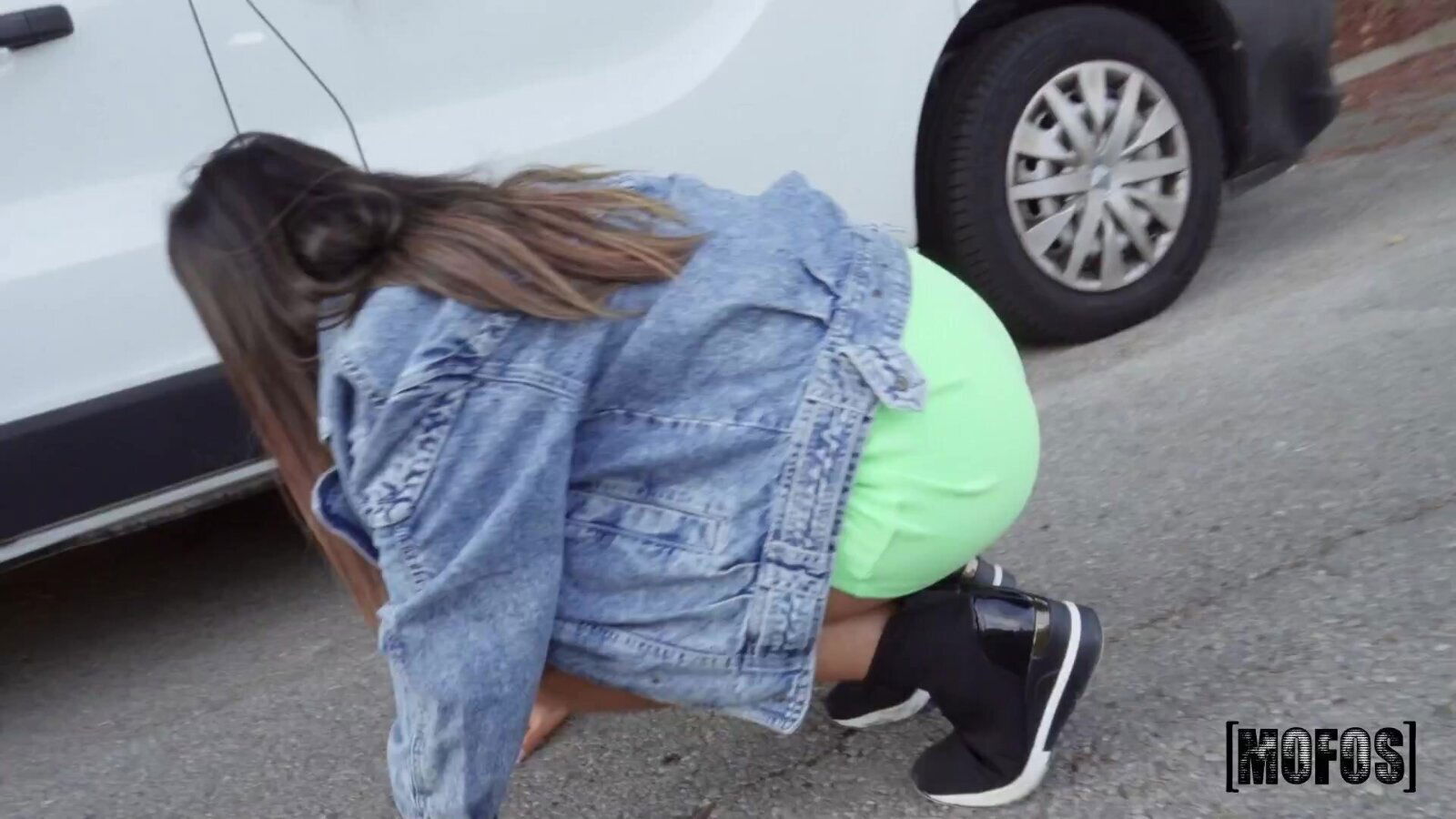 Exotic rookie with natural pleasuring Jordi outdoors