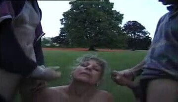 an old french slut dogging outside