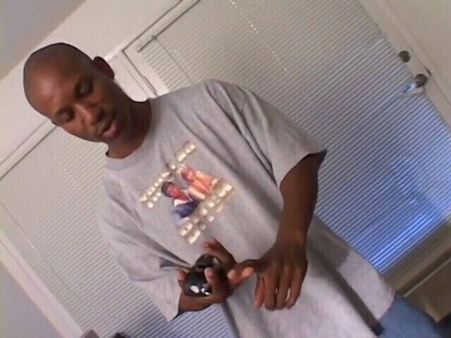 Chick fishnet fucked black