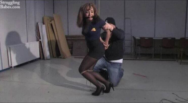 Kayla String Bound Cleavegagged