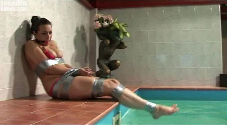 Erika taped going swim