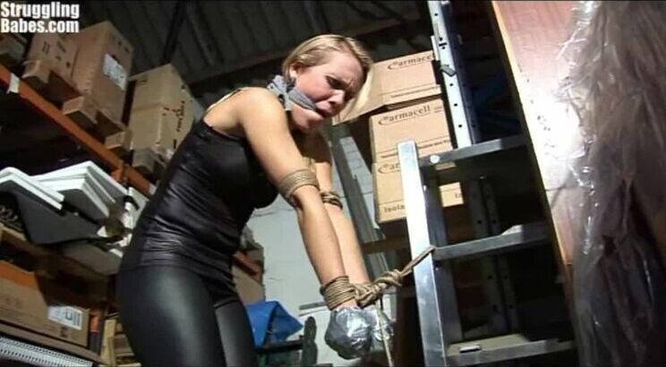 Dutch Girl Bound Cleavegagged Hands Taped