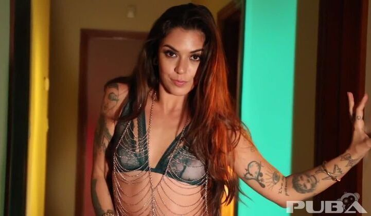 Sexy tease with Kaylla Danger hallway