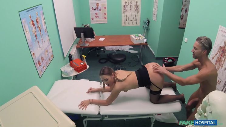 Cute pigtailed cleaner sucks