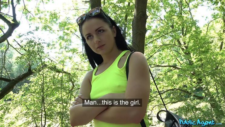 Bright young creampied outside