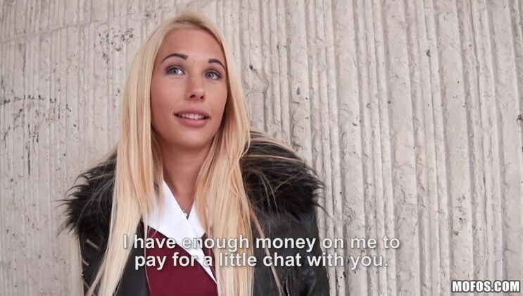 Blonde Amateur Fucks Stockings