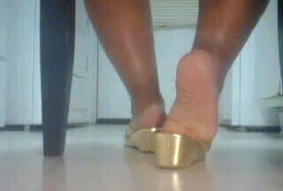 Ebony Feet Gold Sandals