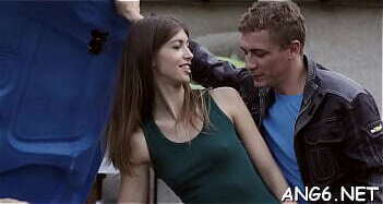 Voluptuous barely legal brunette Susan Ayn bounces on thick love stick