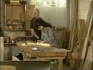 Sarah Young fucks in workshop