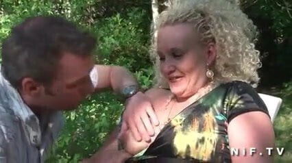 Amateur fucked hard outdoor