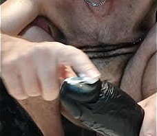 POV de pajote y lechada con un dildo gordo dentro del ojete - AnzzoSan