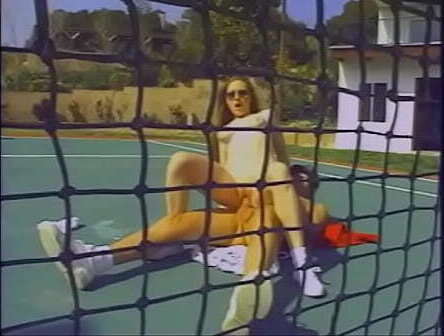 Sexy brunette with nice enjoys fucking tennis court with horny coach sucks