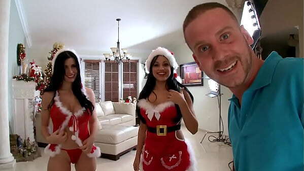BANGBROS Bubble Butt Christmas Special Featuring Rebeca Linares &amp_ Abella Anderson