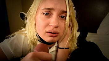 Eighteen year old Anastasia Knight apologizes to dirty old man Mr. Joe Jon &quot_I'_m sorry for...I'_ll try to do better sir.&quot_