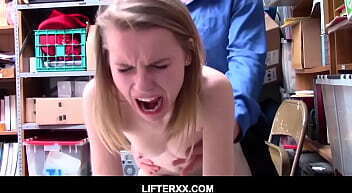 Blonde teen Catarina Petrov Shoplifter Enjoying Getting Pussy Eaten