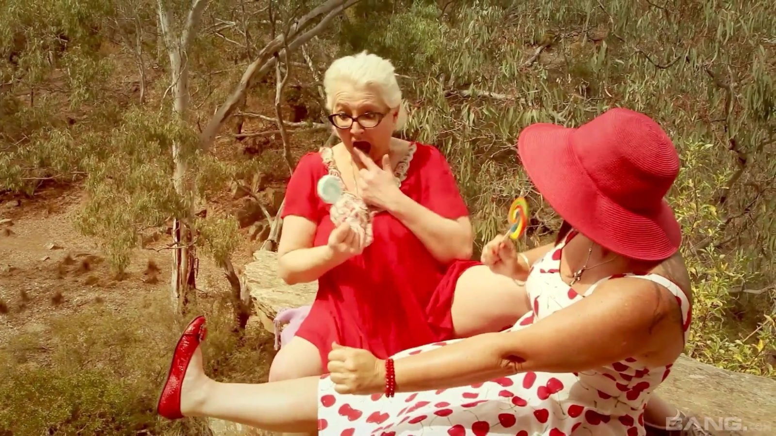 Older lesbos having outdoors Morgana Muses Cassandra