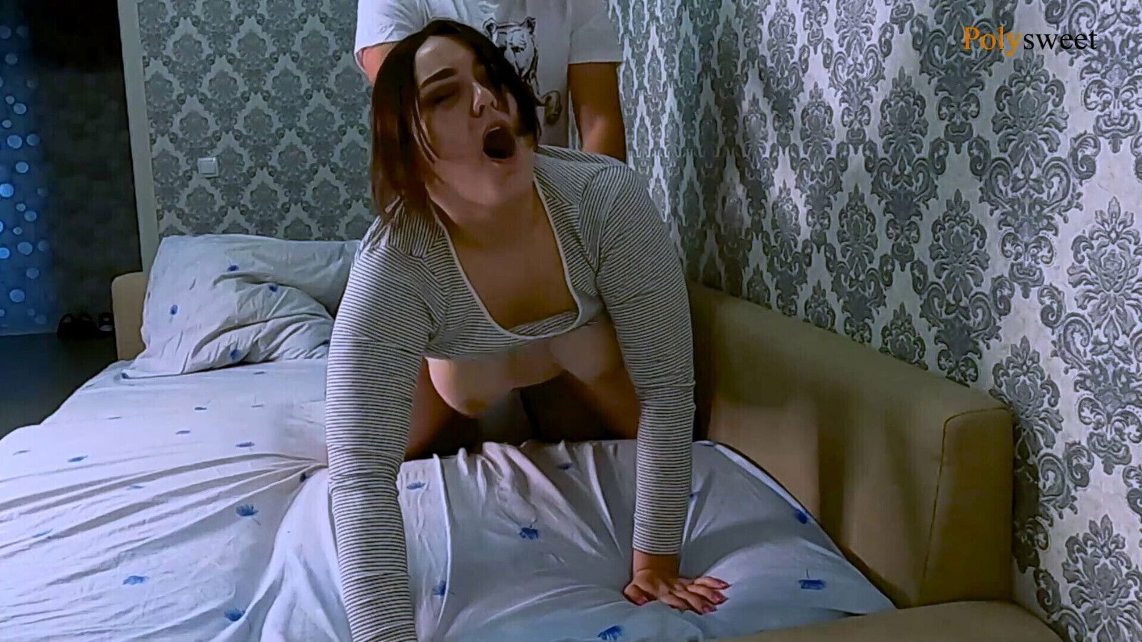 Chastity cuckold watches wife humiliation