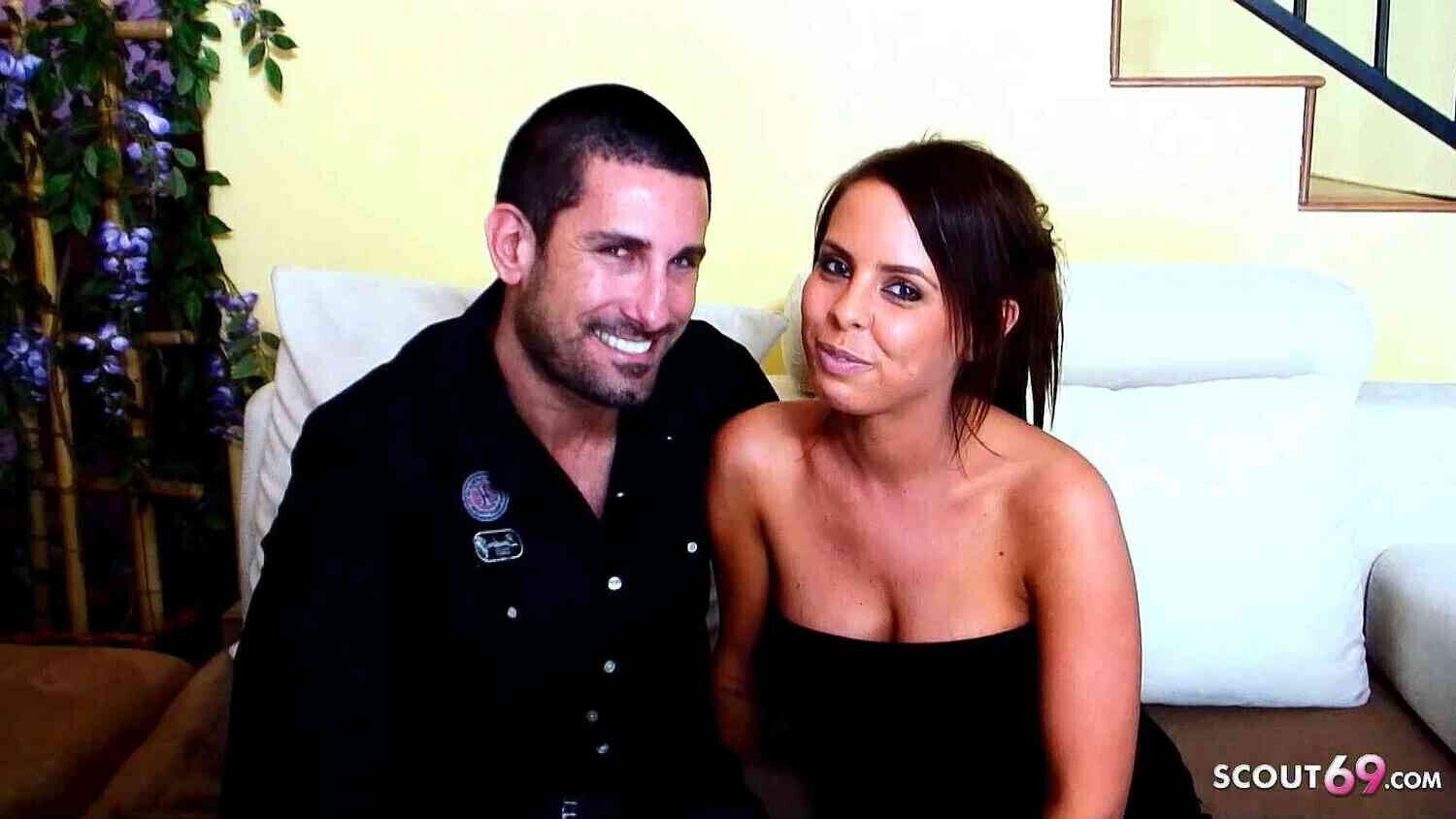 Real Couple with Busty Wife Picked Casting Couch Fuck