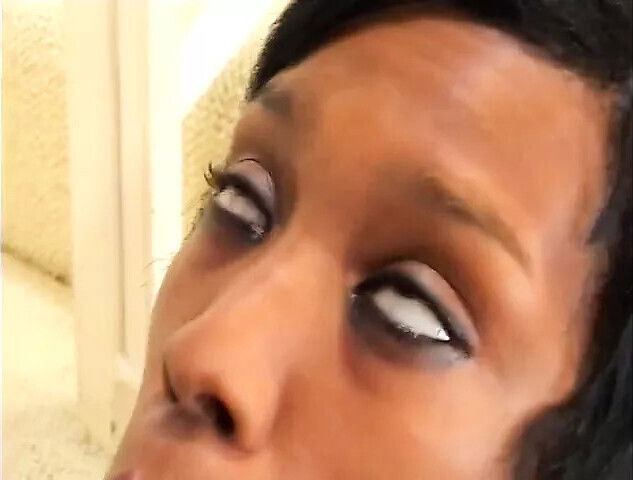 Horny black cheerleader taking white