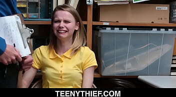 Blonde tiny teen Catarina Petrov Shoplifter Enjoying Getting Her Pussy Eaten Out