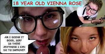 &quot_Am I doing it good, sir? Is there anything I can do to improve?&quot_ 18 year old Vienna rose talks dirty and sucks dirty old Man Joe Jon'_s cock