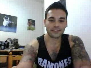 Straight guys feet on webcam #411