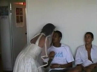 Bride Sharing with Brazilian Guys Honeymoon