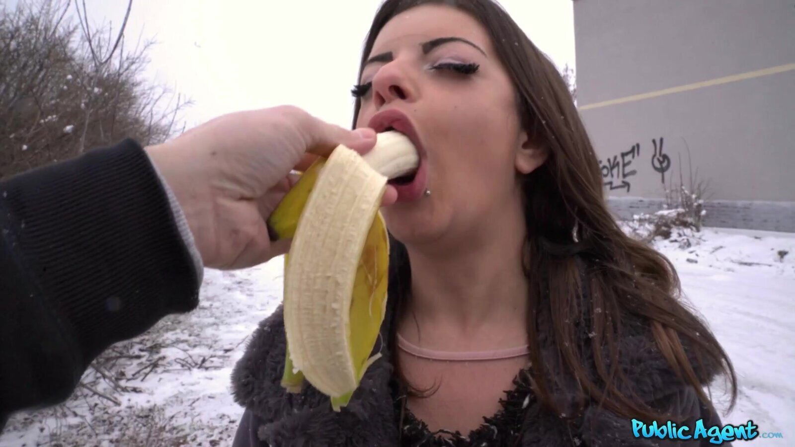 Horny bitch black stockings pleasuring Erik