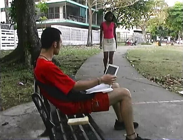 Black girl gives sexy striptease white